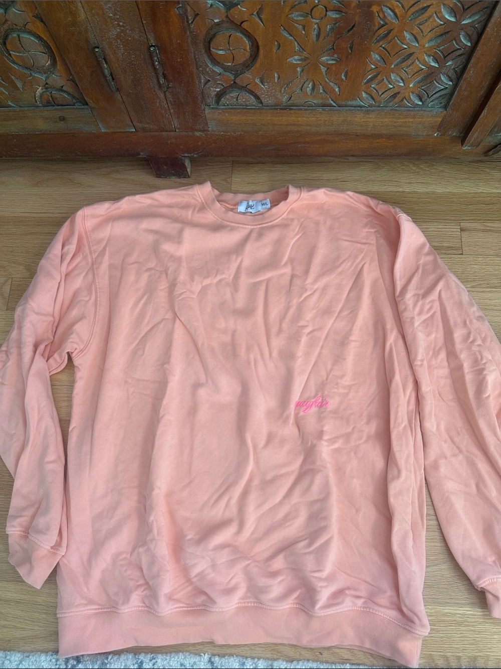 Mayfair m/l Empathy Peach Crewneck Sweatshirt